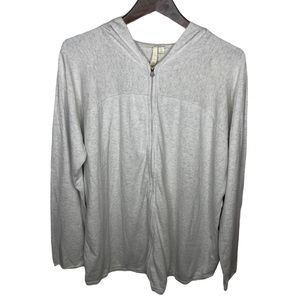 🌮Pure Jill Cashmere Blend Zip Cardigan Hood Sweater